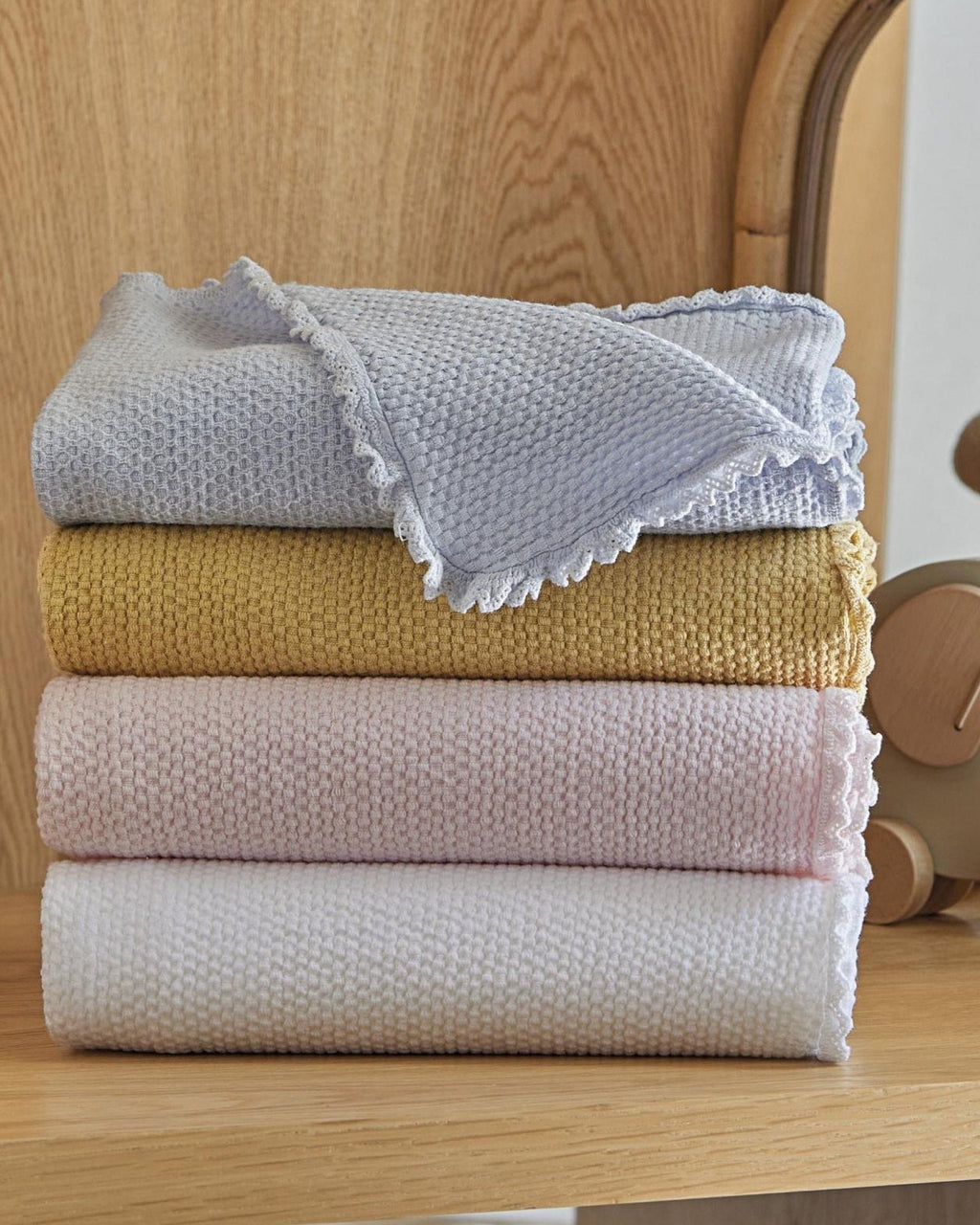 MANTA INFANTIL ALGODÓN JACQUARD RITA BOVI