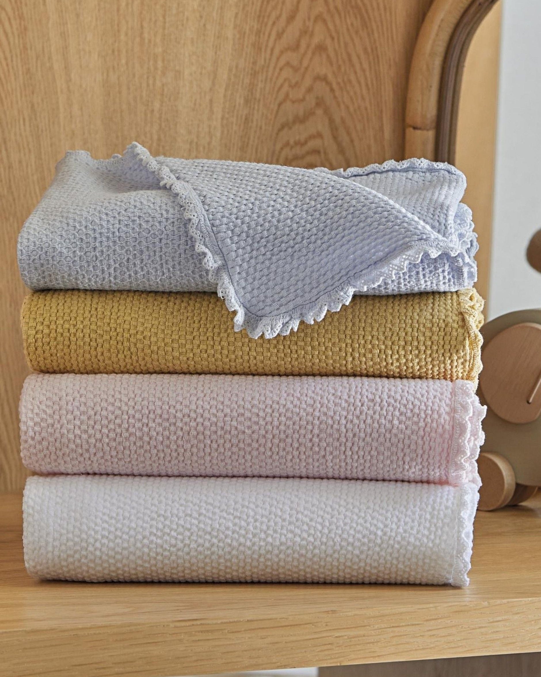 MANTA INFANTIL ALGODÓN JACQUARD RITA BOVI