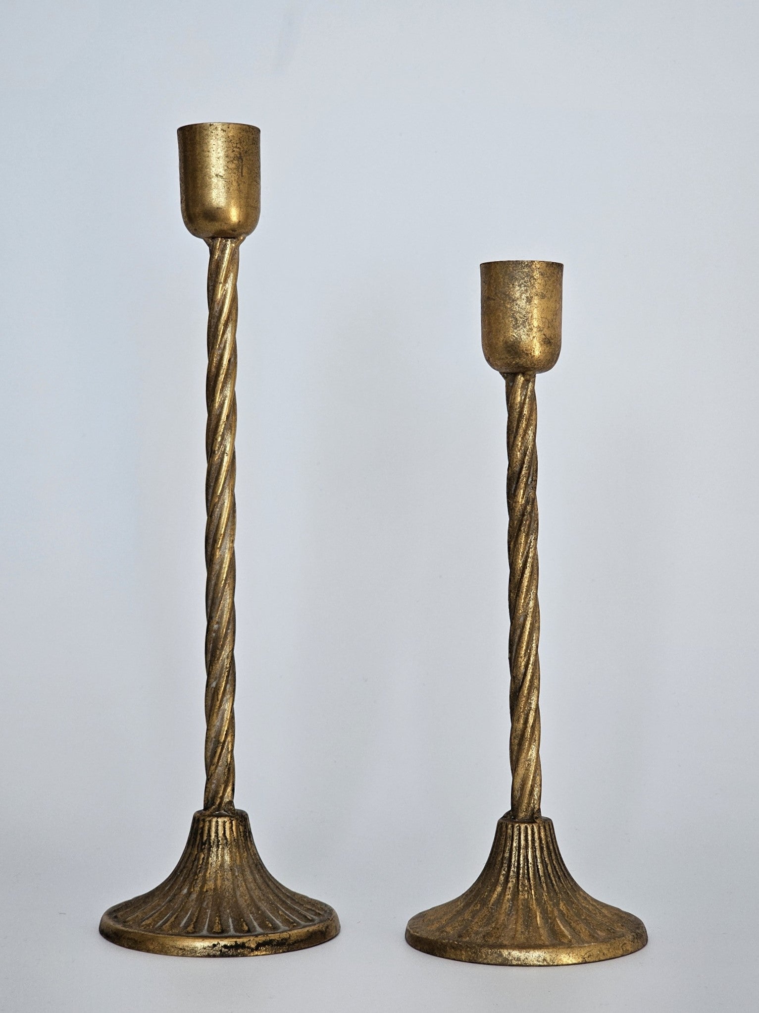 CANDELABRO METAL DORADO VINTAGE