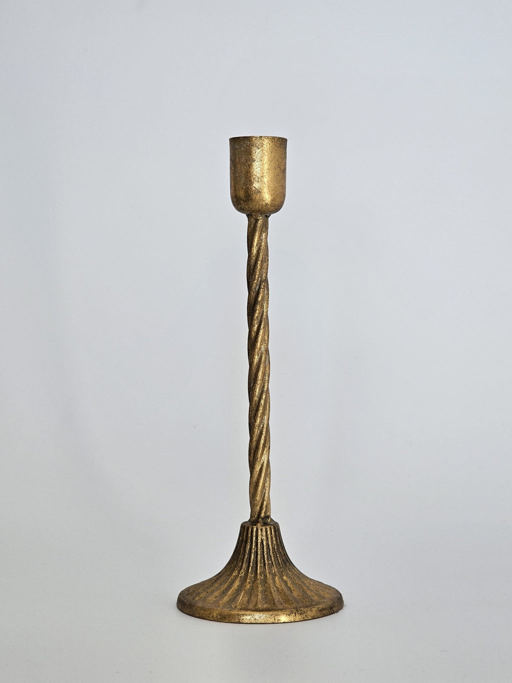 CANDELABRO METAL DORADO VINTAGE