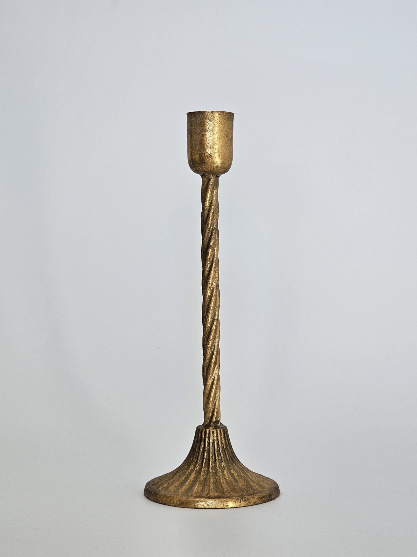 CANDELABRO METAL DORADO VINTAGE