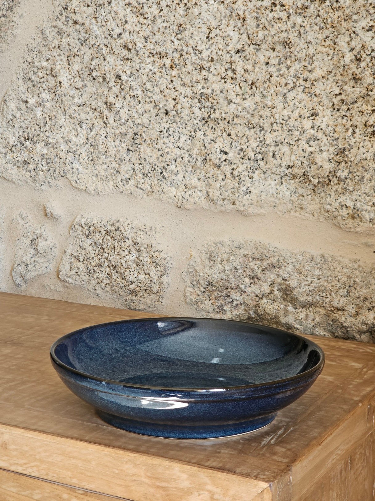 ENSALADERA GRES AZUL