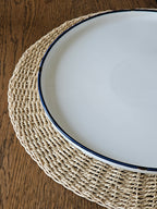 FUENTE REDONDA PORCELANA FILO AZUL