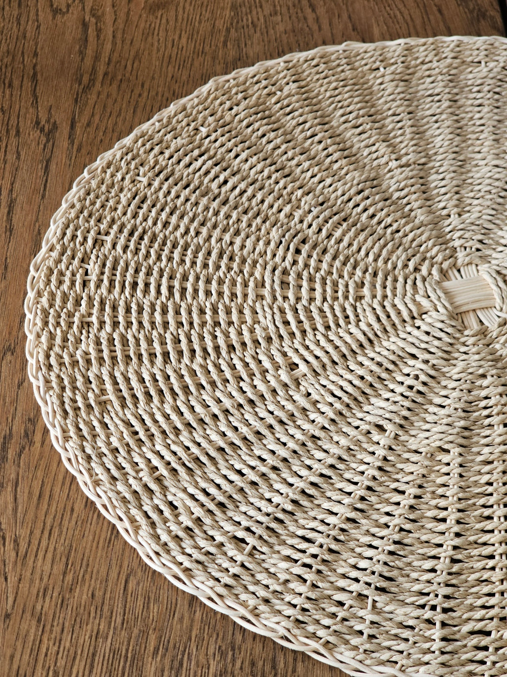 MANTEL INDIVIDUAL REDONDO NATURAL