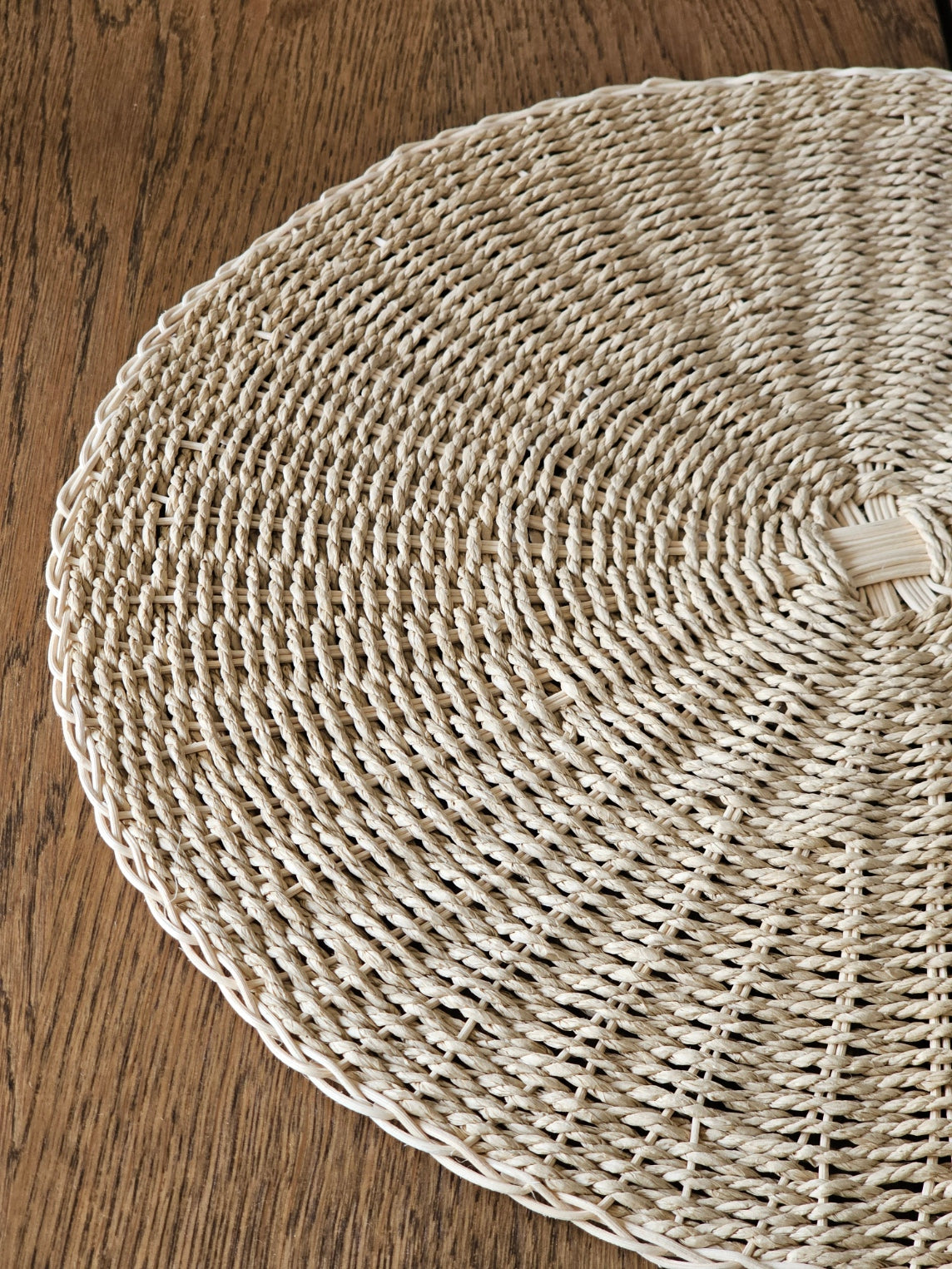 MANTEL INDIVIDUAL REDONDO NATURAL