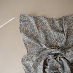 MUSELINA BLUE FLOWERS MUSHIE 120x120 CM.