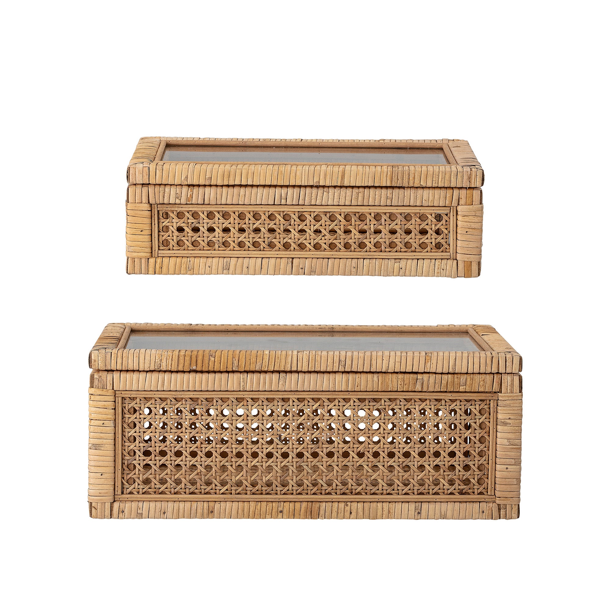 CAJA RATÁN Y CRISTAL LALLY BLOOMINGVILLE (SET DE 2)