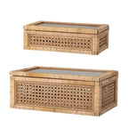 CAJA RATÁN Y CRISTAL LALLY BLOOMINGVILLE (SET DE 2)