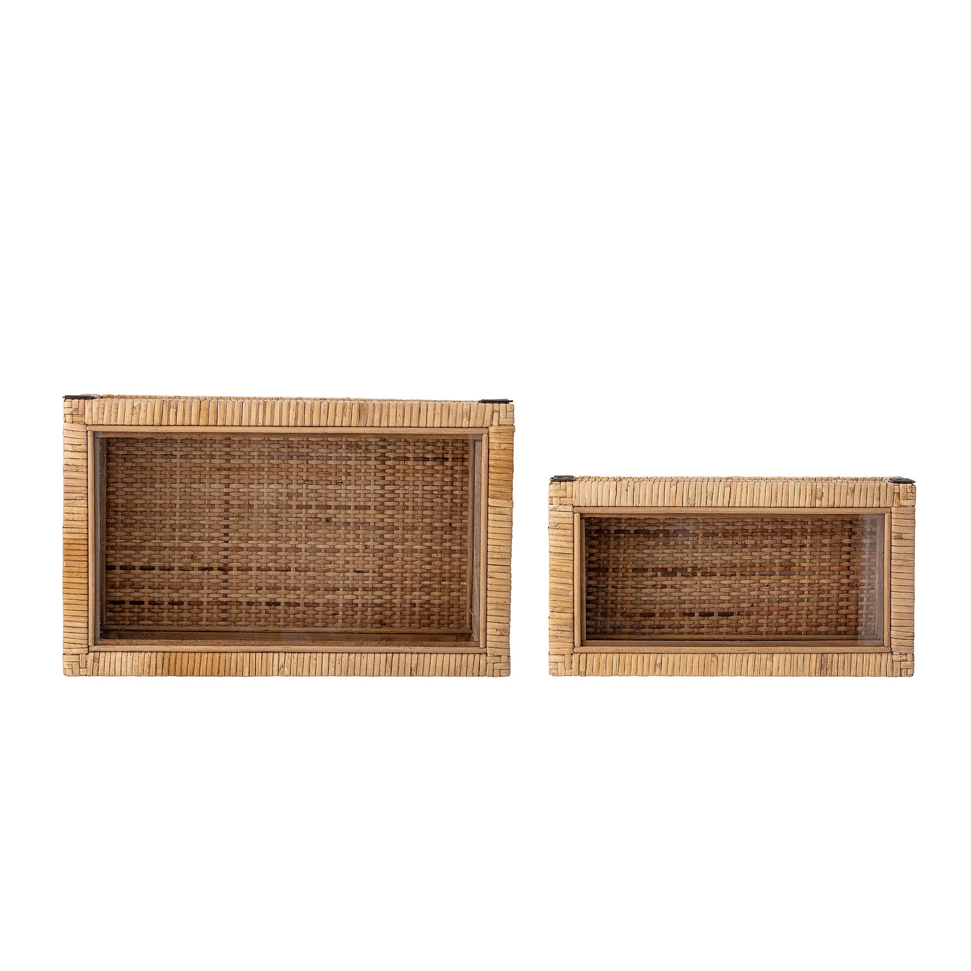 CAJA RATÁN Y CRISTAL LALLY BLOOMINGVILLE (SET DE 2)