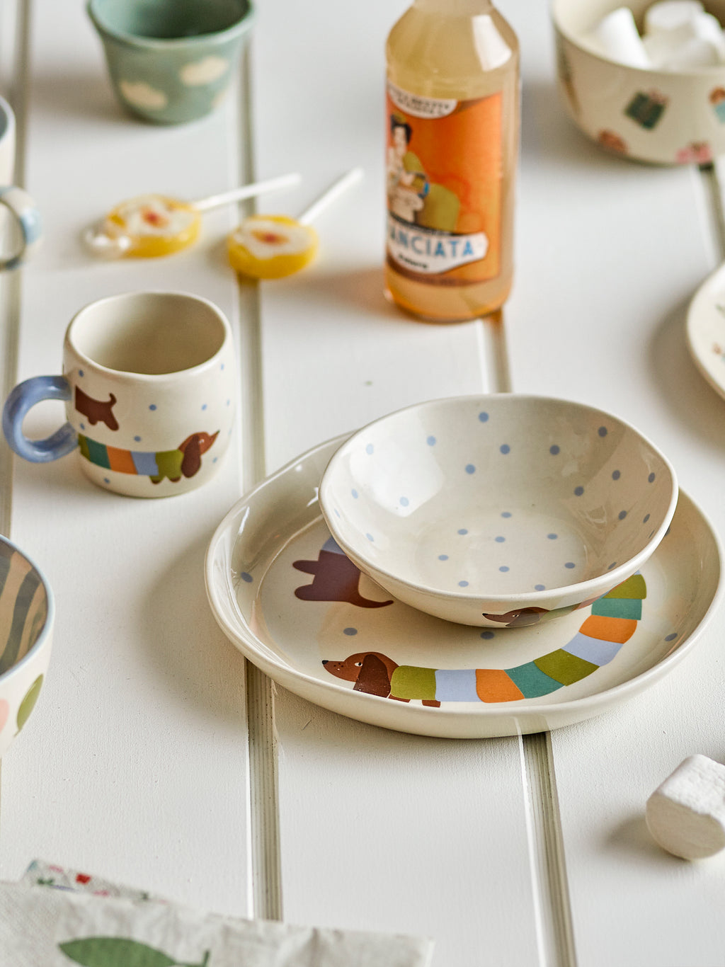 SET DE VAJILLA INFANTIL GRES CHARLIE (3 PIEZAS)