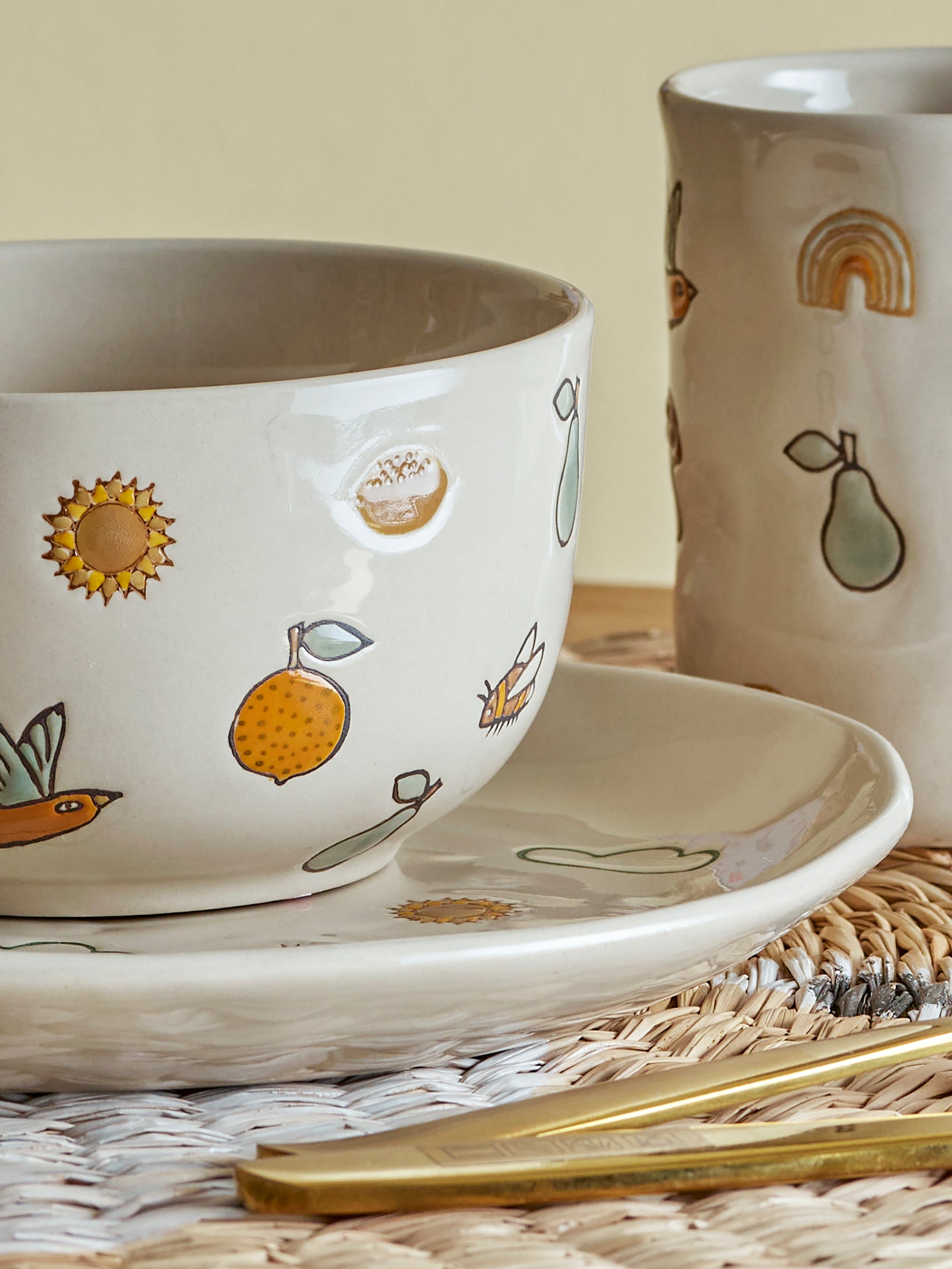 SET DE VAJILLA INFANTIL GRES AGNES BLOOMINGVILLE (3 PIEZAS)