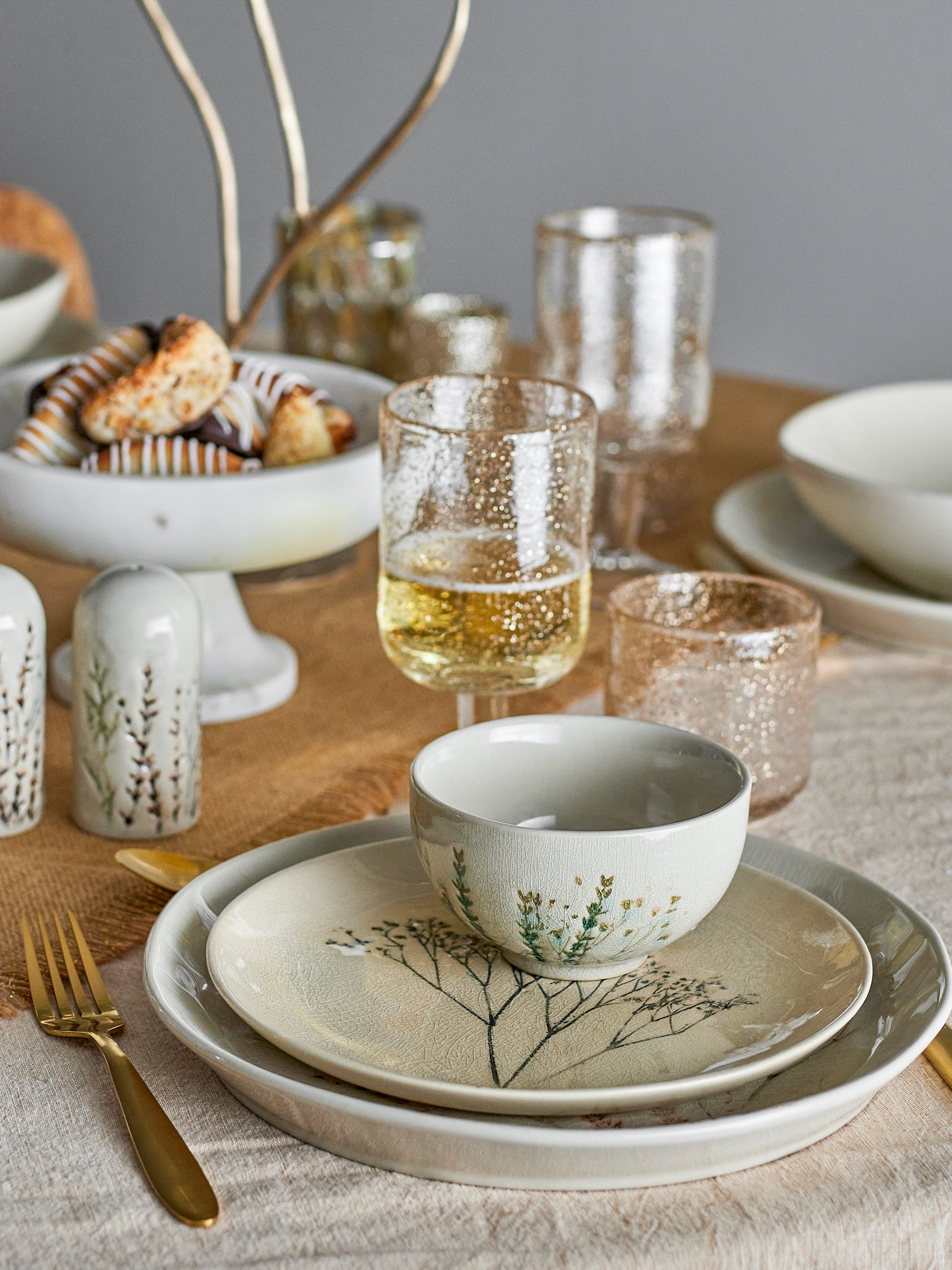 PLATO POSTRE GRES BEA BLOOMINGVILLE (SET DE 4)