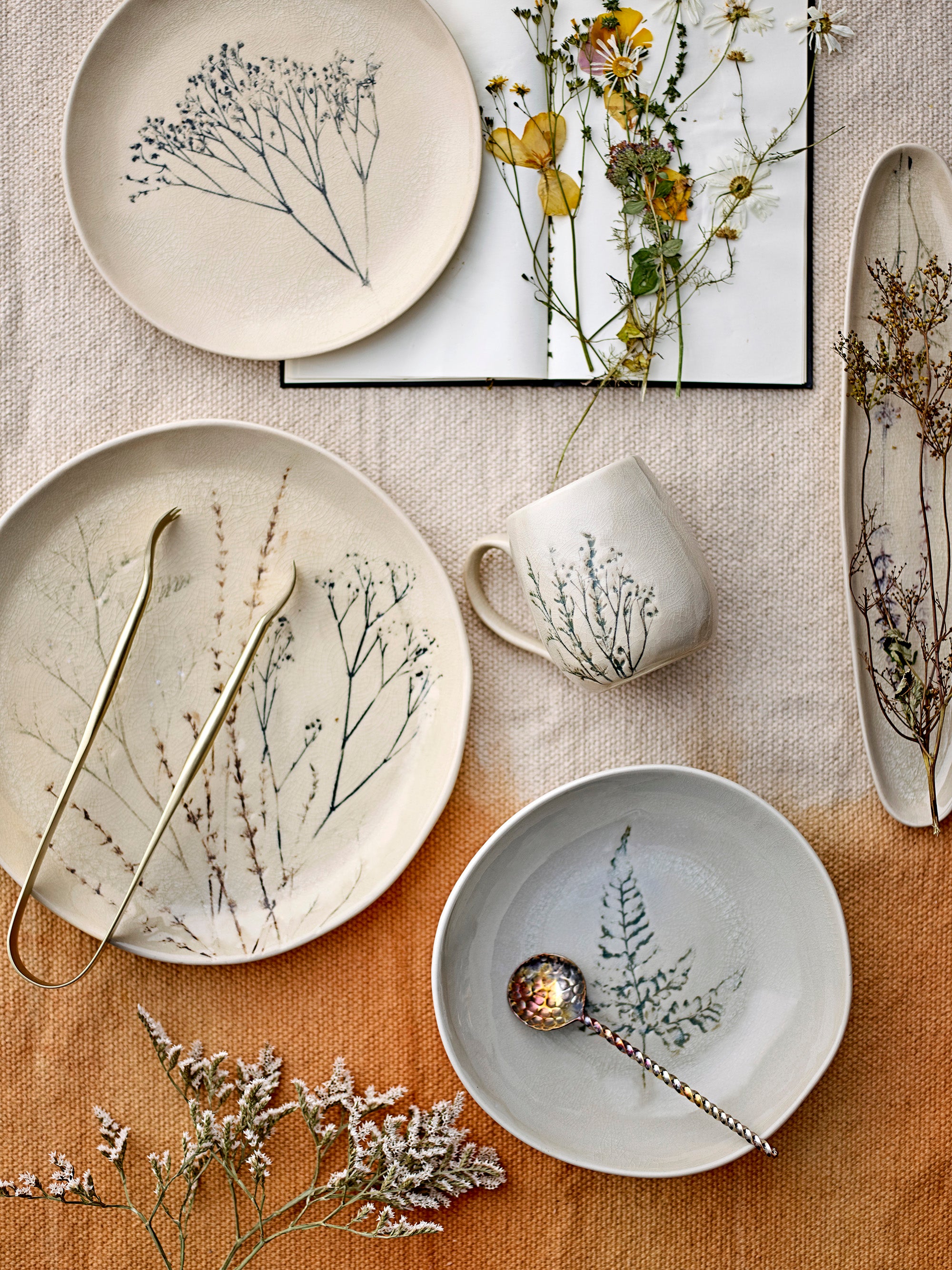 PLATO POSTRE GRES BEA BLOOMINGVILLE (SET DE 4)