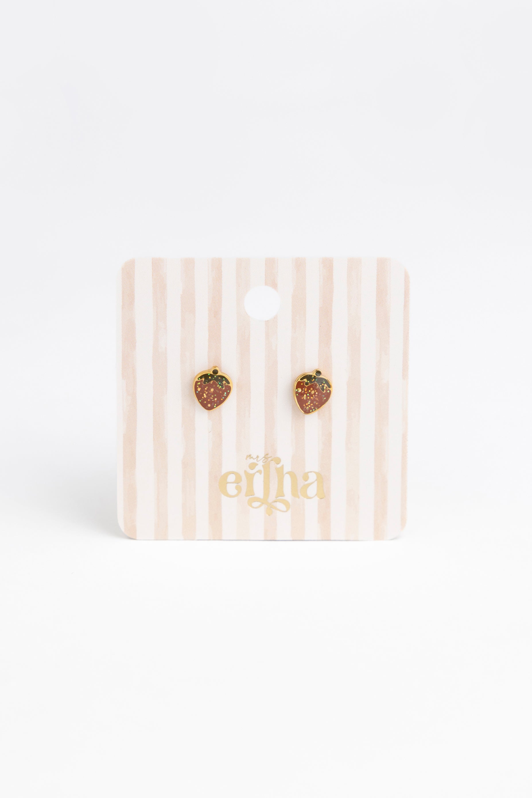 PENDIENTES GLITTER STRAWBERRIE