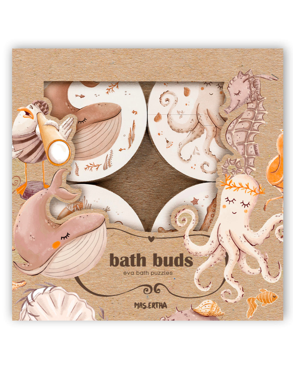 PUZZLE DE BAÑO ANIMALES MARINOS