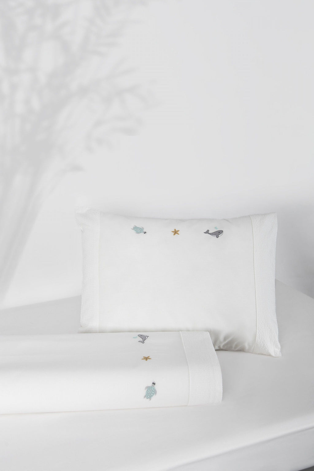 JUEGO SÁBANAS CUNA PERCAL 200 HILOS MAR