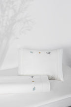 JUEGO SÁBANAS CUNA PERCAL 200 HILOS MAR